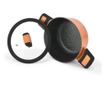 Oala cu capac Fissman-BOOM, aluminiu, 20x10 cm, 2.6 l, portocaliu