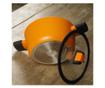 Oala cu capac Fissman-BOOM, aluminiu, 20x10 cm, 2.6 l, portocaliu