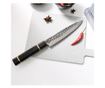 Fissman-Kensei Bokuden szeletelt kés, AUS-8 acél, 18 cm, ezüst/barna