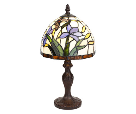 Okrasna svetilka iz poliresinskega stekla Tiffany 20 x 36 cm