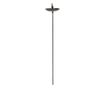 Hranitoare pasari fier maro 14x13x86 cm