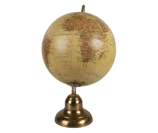 Zlatno smeđi ukrasni globus 22x22x33 cm