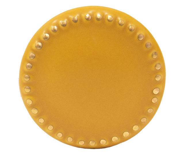 Set od 4 ručke za namještaj žuto zlato keramika 4x3 cm