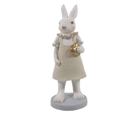 Figurica velikonočnega zajčka iz poliresina 9x8x20 cm
