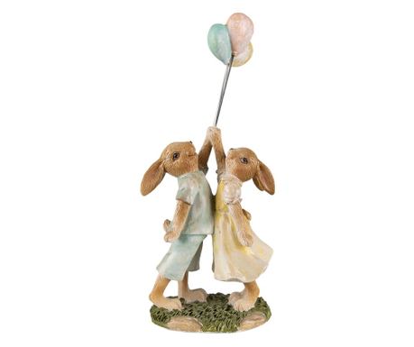 Uskrsni zec figurica Polyrsin 10x6x22 cm