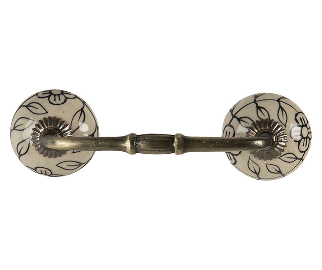 Set od 4 bakrene keramičke ručke za namještaj, 14x4x3 cm - 2