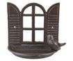 Hranitoare pasari fier maro 18x10x16 cm