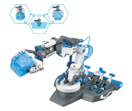 Хидравлична роботизирана ръка, Направи си сам, Работи без батерии, 220 части