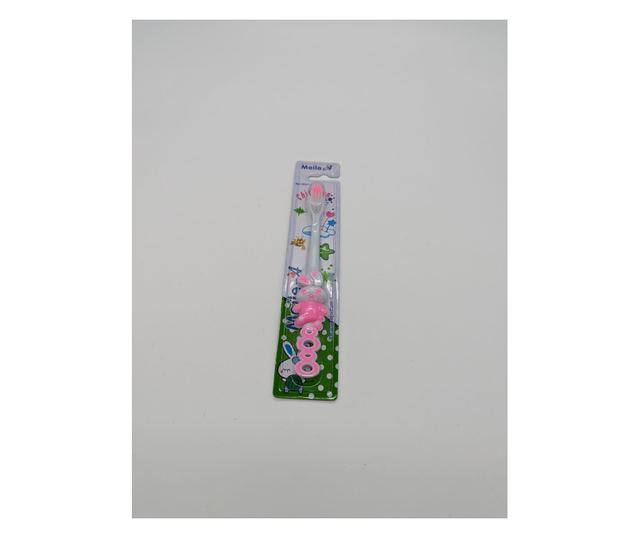 Set 12 buc periuta de dinti cu animalute pentru copii, Multicolor