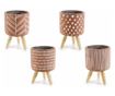 Set od 4 keramičke posude za cvijeće 11x16 cm
