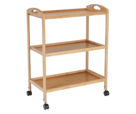 Carucior servire bambus natur Marsel 60x33x73 cm