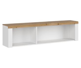 Vilgo 156x30.5x40 cm fehér wotan tölgy függesztett polc
