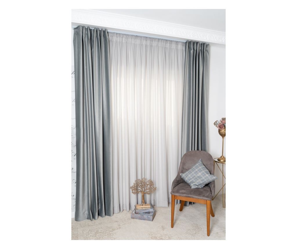 Perdea gri,voal de matase,DolceSara 002 cu rejansa 400x250 - 3