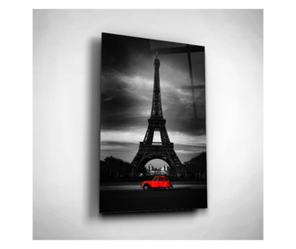 Tablou Sticla, Vintage Eiffel, 80x120cm