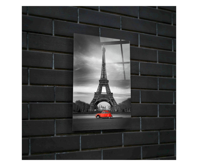 Tablou Sticla, Vintage Eiffel, 80x120cm