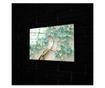 Tablou Sticla, Green Flowers, 70x100cm