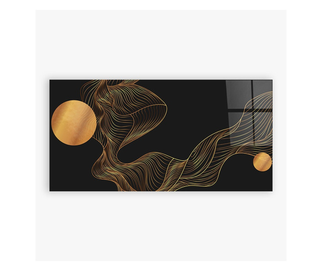 Tablou Sticla, Frecventa Abstracta, 60x120cm