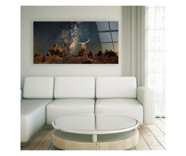 Tablou Sticla, Galactic Stones, 60x120cm