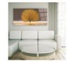 Tablou Sticla, Golden Leaves Tree, 60x120cm
