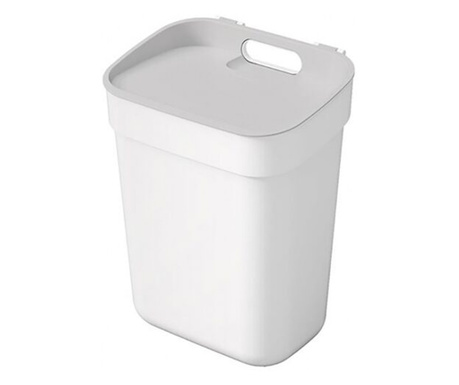 Кошче за боклук, Curver, пластмаса, бяло, 10 L, 25x18.6x32.9 cm