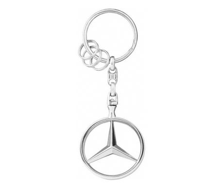 Ключодържател IdeallStore®, Mercedes Supreme, колекционерско издание, 9 см, метал, сребро