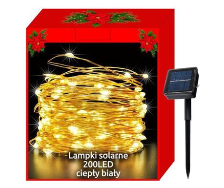 Коледни лампички - 200 LED жици, бели