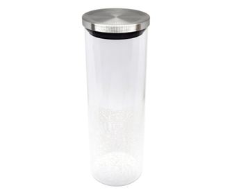 Recipient din sticla borosilicata Pufo pentru zahar, cafea, ceai sau condimente, cu capac ermetic, 1.9L