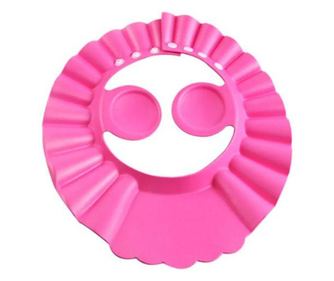 Sapca reglabila de dus sau tuns cu cozoroc si protectie urechi pentru copii 0 – 6 Ani, Roz