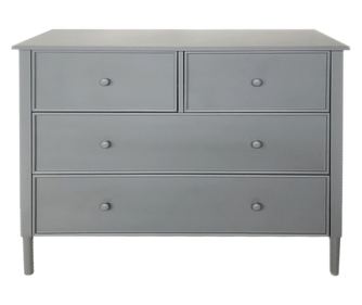 Aviela szürke MDF komód fiókokkal, 100x40x85 cm