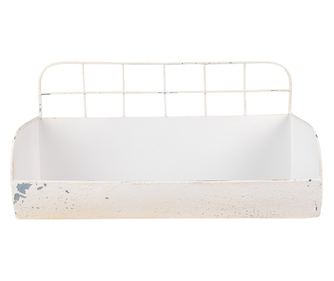 Starinska bež železna polica 38x14x20 cm