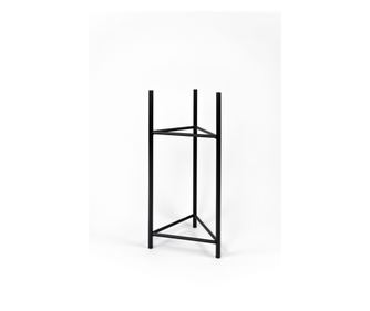 Suport ghiveci flori Lizio L din metal, negru, 27x60 cm, cod 111028