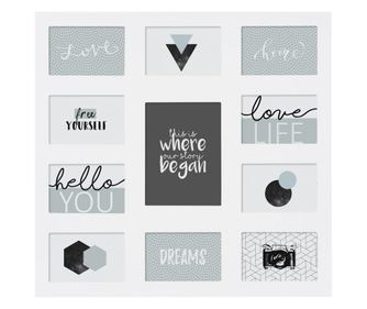 Ansamblu rame foto White Joint, MDF, 55 x 53 cm