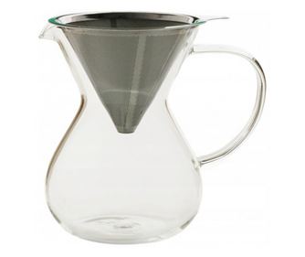 Infusor MPL cafea/ceai, sticla, infusor inox, 11x17 cm, 0.8 litri