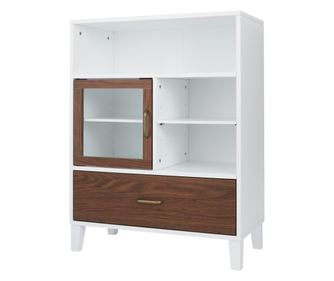 Dulap De Depozitare, Teamson Home, Lemn/Alb/33 X 66 X 86.8