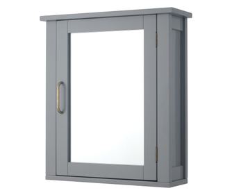 Dulap Detasabil Cu Oglinda, Teamson Home, Lemn/Gri/18 X 6 X 20.75