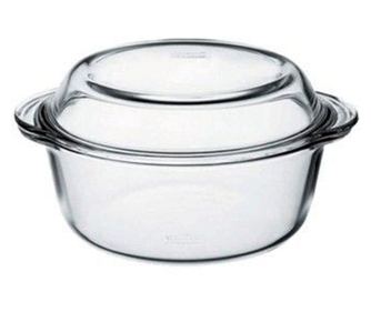 Hőálló edény üvegfedéllel, 3,15 liter, Jarcam, 59013