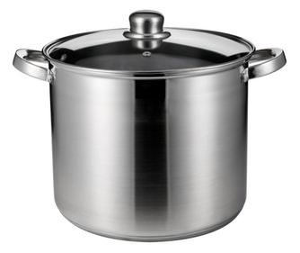 Cratiță adâncă Rosberg R51211B26, 26 cm, 11 litri, Inducție, Capac, Inox