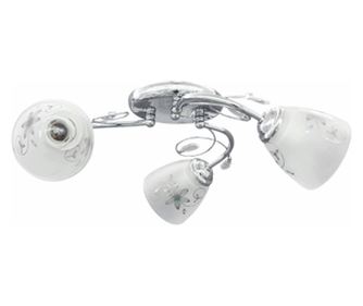 Lustra Daisy Crom+Alb 3xE27 60W