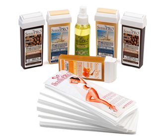 Kit epilare ceara consumabile 5 rezerve ceara+benzi+ulei