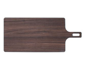 Tocator HPL cu finisaje din lemn de nuc, 36x20x5 cm