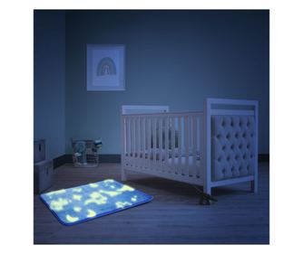 Covor luminos, fosforescent - albastru - 60 x 40 cm
