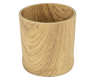 Suport scobitori din polistiren antibacterian WILLOW BUFFET, D5,5xh5,5cm, aspect lemn