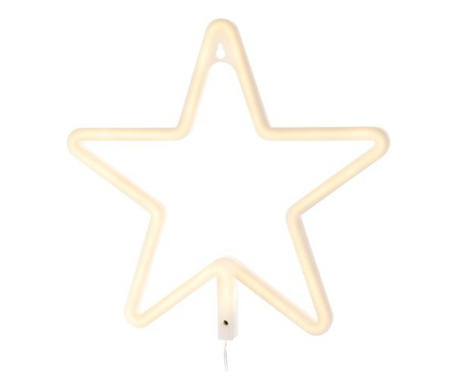 LED нощна лампа – звезда – топло бяла