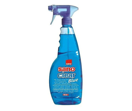 Solutie pentru curatat geamuri Sano Clear Blue Trigger, 750 ml