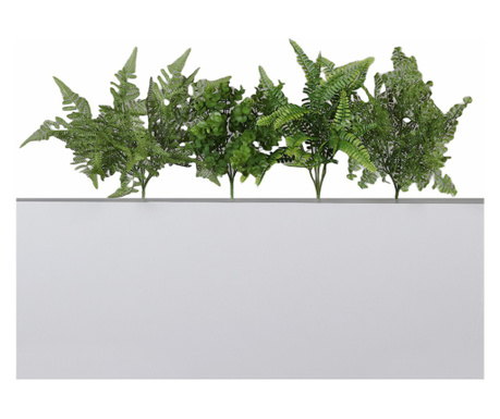 Set patru plante artificiale decorative verzi, specia feriga, 36 cm