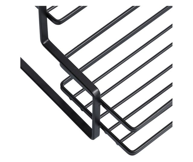 Raft universal Zeller, metal, 26x20x17 cm, negru