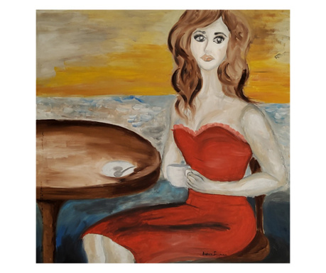 "Girl" originalna oljna slika Contemporary Art 70х70см
