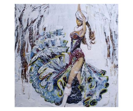 "Girl in the snow" originalna oljna slika Contemporary Art 40х60см