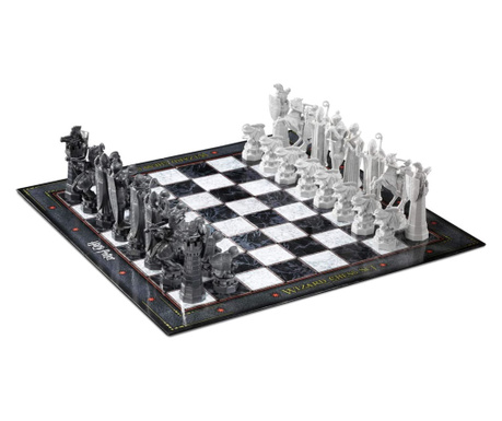 Sakkjáték Harry Potter, varázslós sakk, 47x47 cm, műgyanta, többszínű