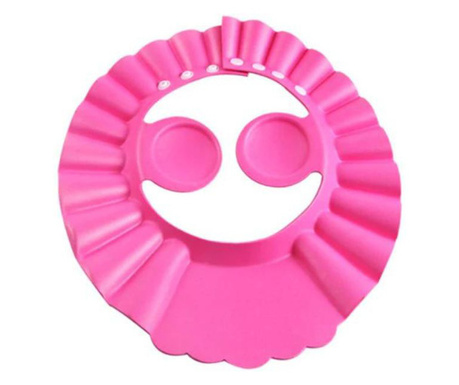 Állítható Mercaton® sapka zuhanyozáshoz vagy hajvágáshoz koronával és fülvédővel 0-6 éves gyermekek számára, rózsaszín